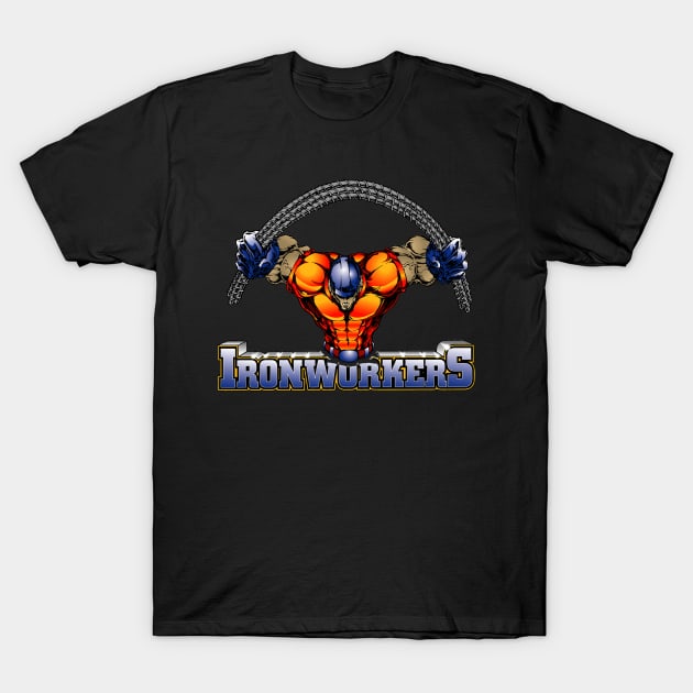 Iron Workers T-Shirt by  The best hard hat stickers 